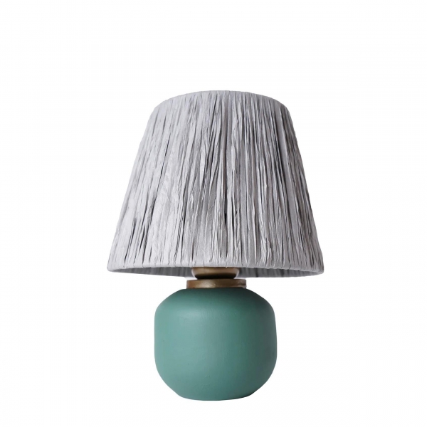 Homing Green Body Gray Head Ceramic Lampshade 241519