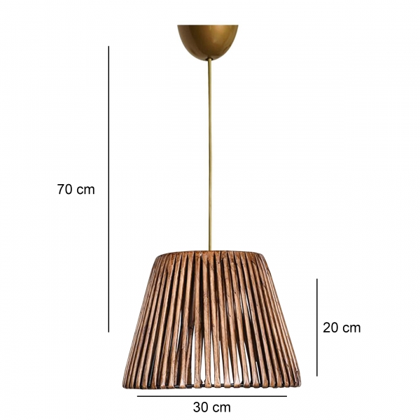 Homing Natural Antique Color Pendant Lamp 241530