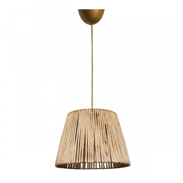 Homing Conical Natural Pendant Lamp Beige 241531