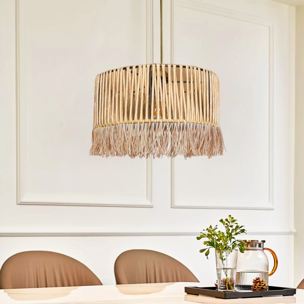 Homing Natural Rope Tassel Pendant Lamp 241537