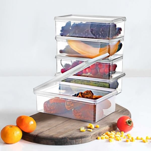 Homing Transparent Covered Refrigerator Freezer Organizer Set of 12 241540