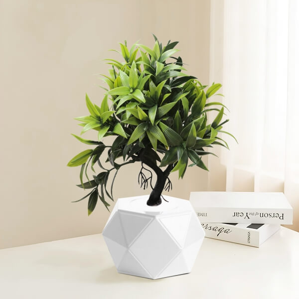 Homing Artificial Bonsai Plant White Pot - 33 cm 241547