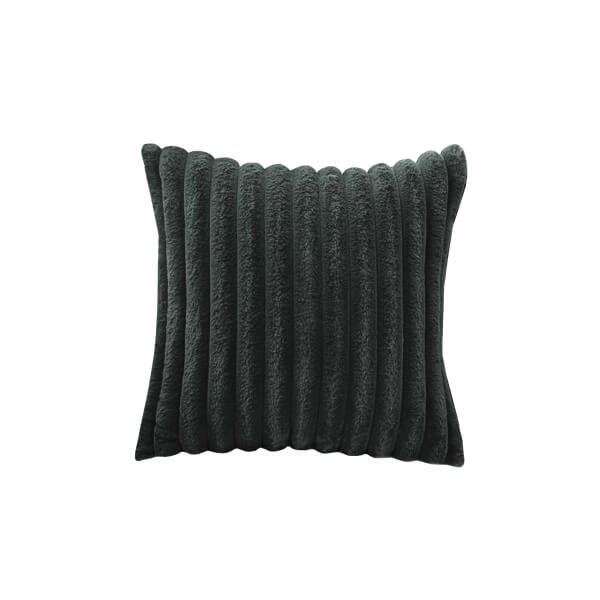 Homing Soft Plush Fabric 2-Piece Throw Pillow Anthracite 241552