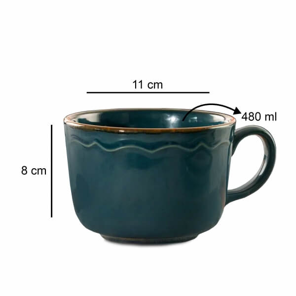 Homing Koffie Mug Dark Blue 480 ml