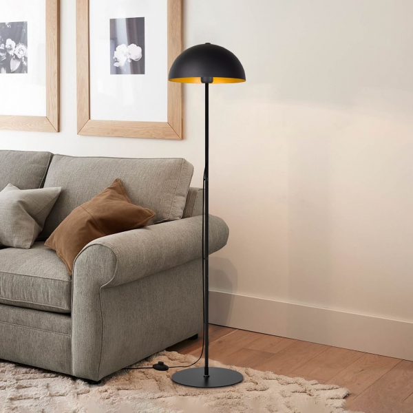 Homing Brooks Metal Floor Lamp Black 241574