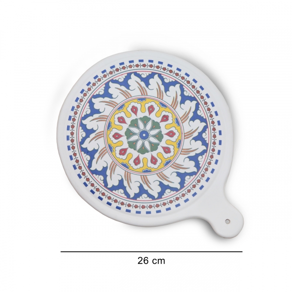 Homing Ceramic Serving Plate Rustic Pattern 241592