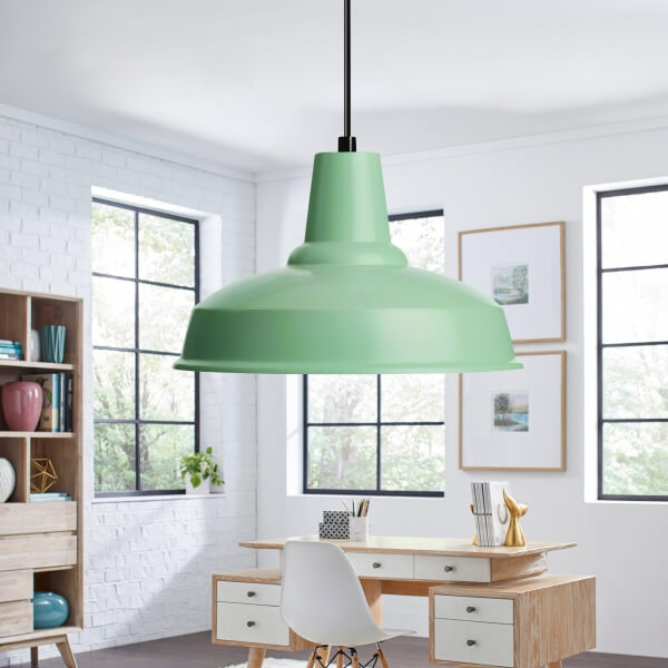 Homing Brooks Metal Scandinavian Style Nile Green Pendant Lamp 241596