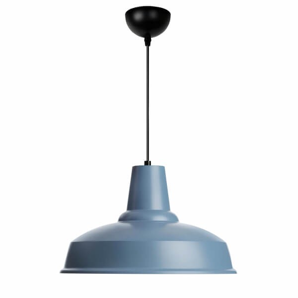 Homing Brooks Metal Scandinavian Style Blue Pendant Lamp 2415967