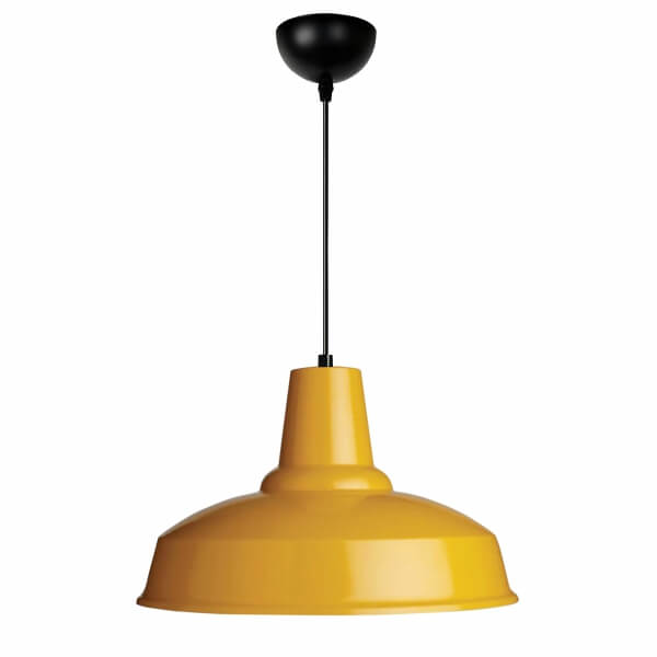 Homing Brooks Metal Scandinavian Style Yellow Pendant Lamp 241598