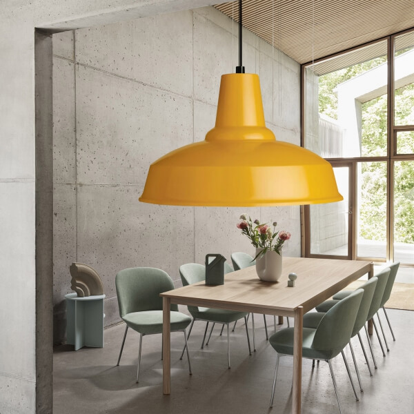 Homing Brooks Metal Scandinavian Style Yellow Pendant Lamp 241598