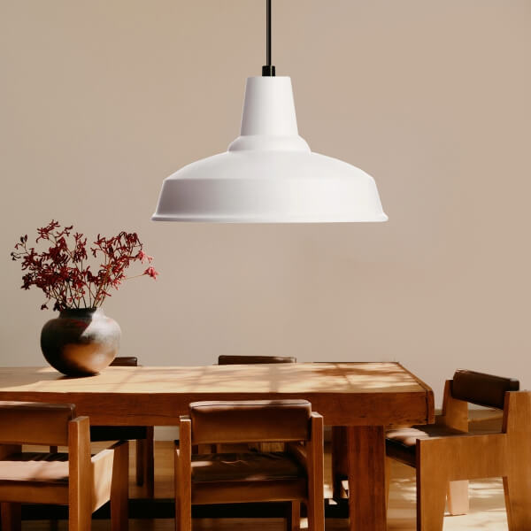 Homing Brooks Metal Scandinavian Style White Pendant Lamp 241600