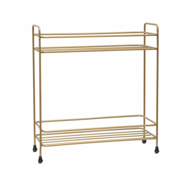 Homing 2 Tier Shelf Bathroom Kitchen Organizer Gold 241616