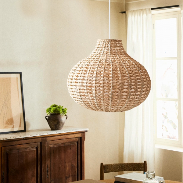 Homing Original Handmade Wicker Rattan Pendant Lamp 241625