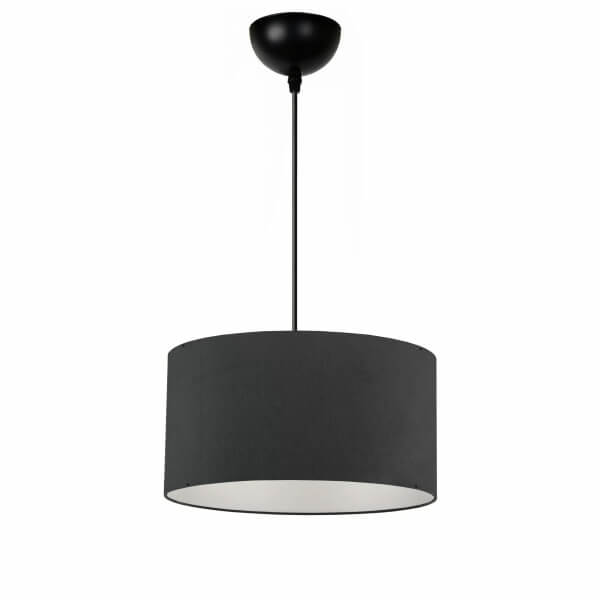 Homing Demountable Fabric Pendant Lamp Chandelier Anthracite 37 cm