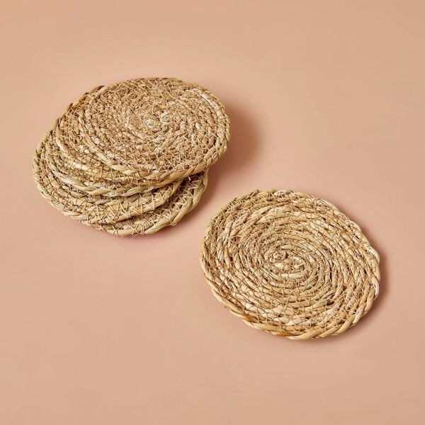 Homing Wicker Coasters 6 Pieces 241684