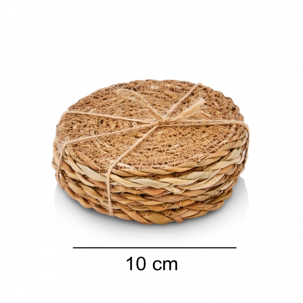 Homing Wicker Coasters 6 Pieces 241684