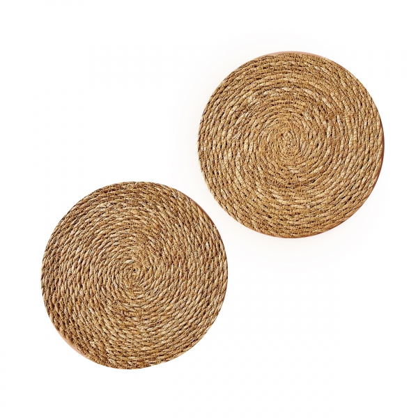 Homing 2-Piece Wicker Trivet Set 241685