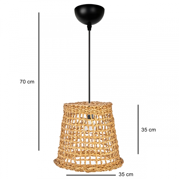 Homing Natural Wicker Pendant Lamp 35 cm No:2 241687