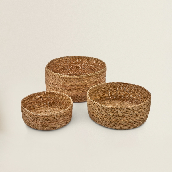 Homing 3-Piece Basket Round Organizer Basket 241696