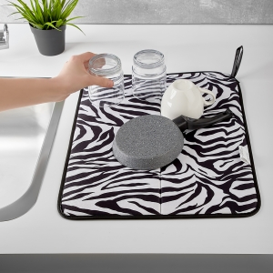 Homing Dish Drying Cover Zebra Pattern M-3056