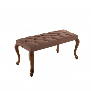 Homing Zenit Foot Bench Brown Quilted SEH-4601